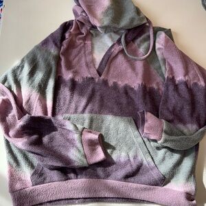 Ariella Lavender and Gray Hoodie